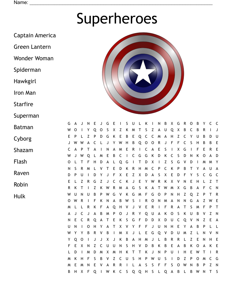 Images Of Crossword Puzzles About Iron Man