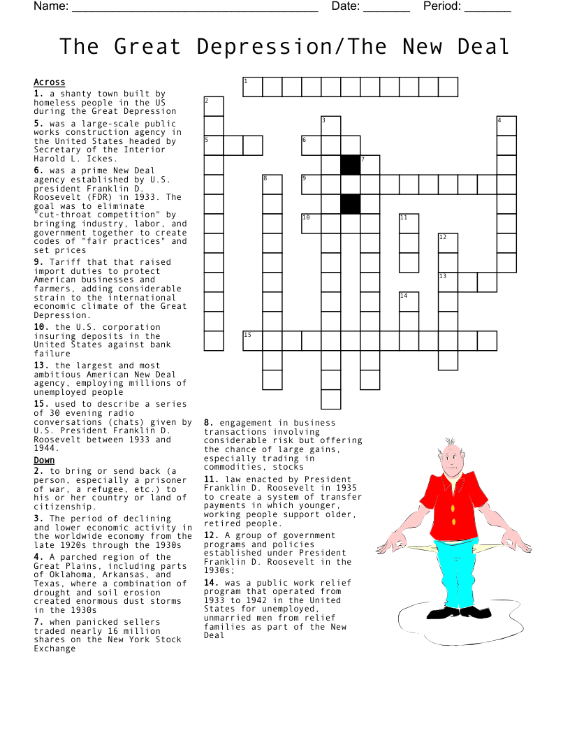 The New Deal Crossword WordMint