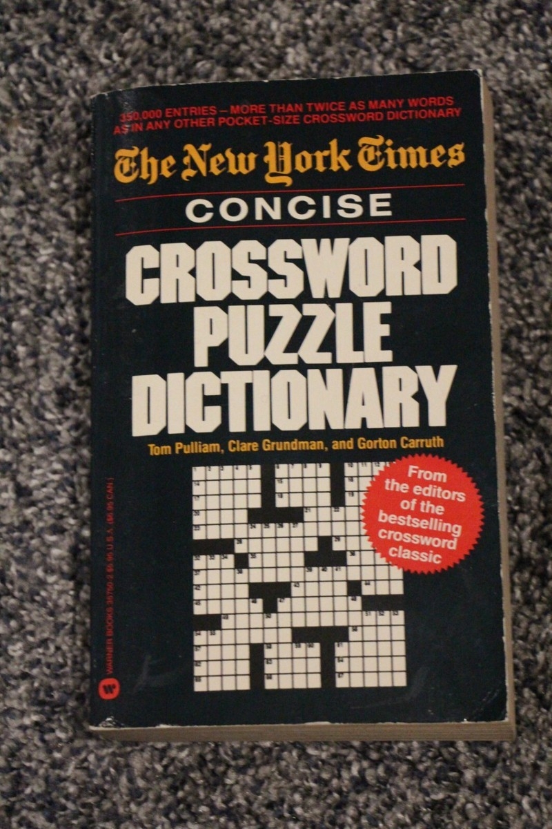 The New York Times Concise Crossword Puzzle Dictionary Paperback EBay