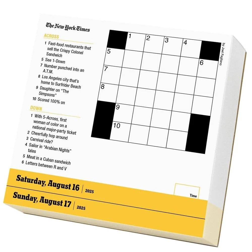 The New York Times Mini Crossword Page A Day Calendar 2025 For Crossword Beginners And Puzzle Pros Calendar Walmart