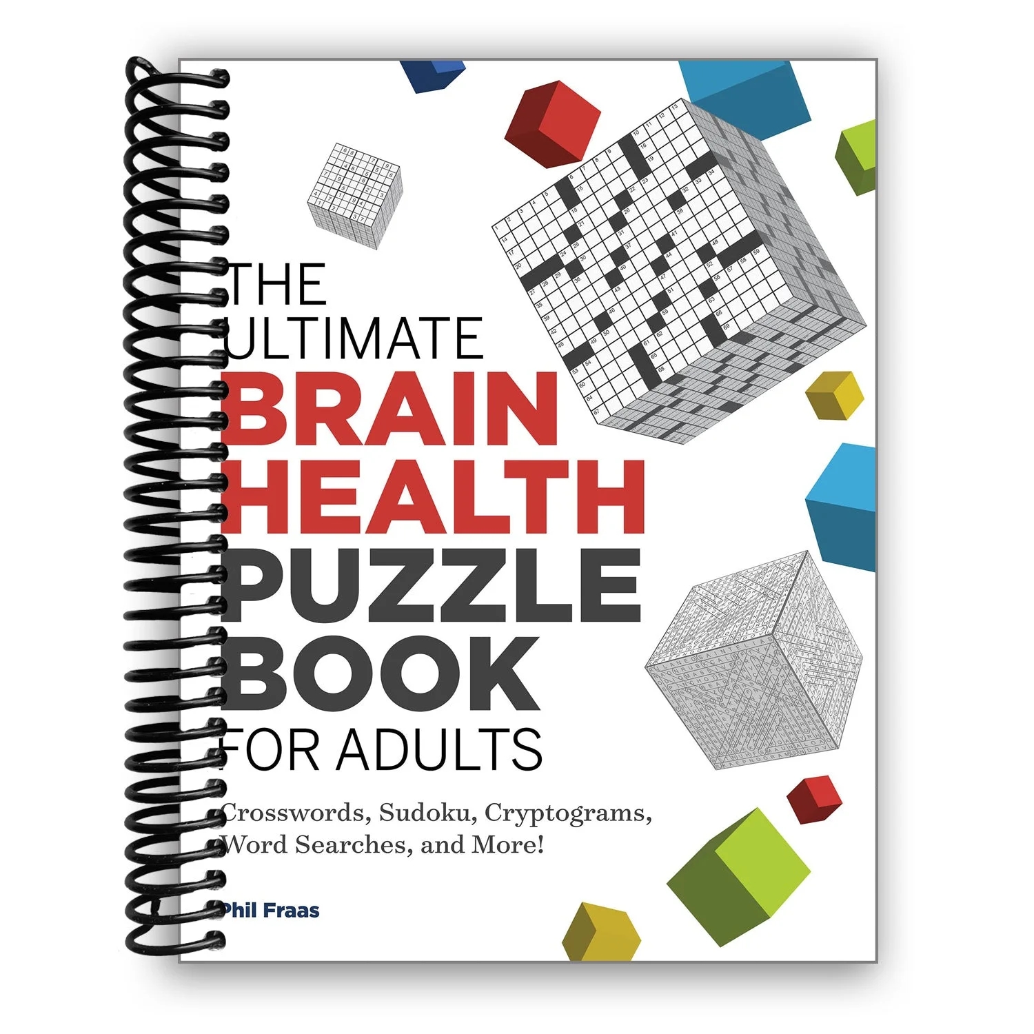 The Ultimate Brain Health Puzzle Book For Adults Crosswords Sudoku Cryptograms Word Searches And More Spiral Bound Walmart