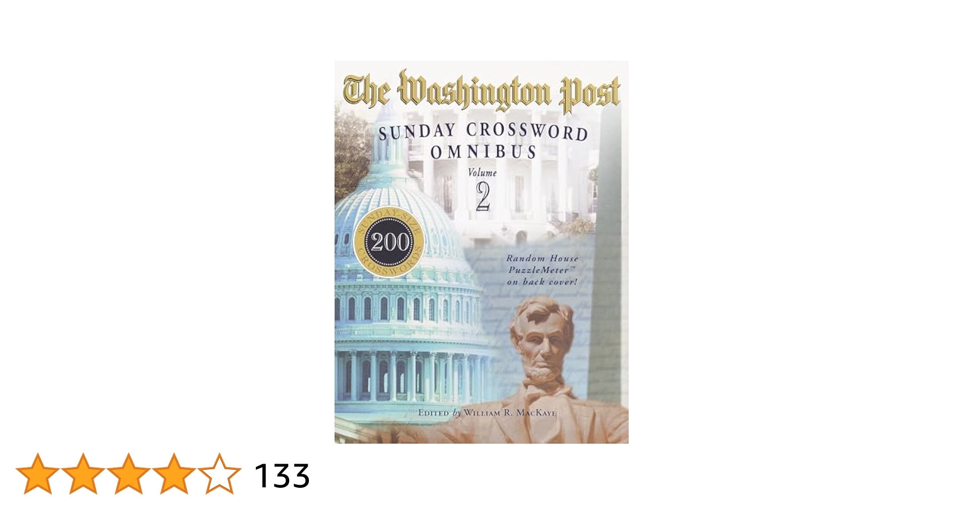 The Washington Post Sunday Crossword Omnibus Volume 2 Mackaye William R 9780812934410 Amazon Books