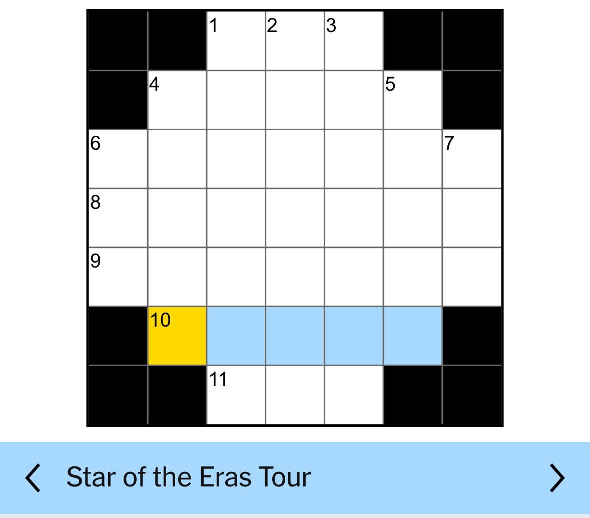 Today s NY Times Mini Crossword R TaylorSwift