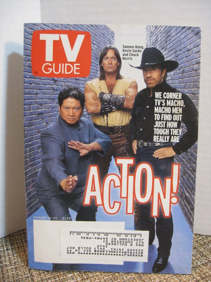 TV Guide Magazine August 14 20 1999 Action Packed Hung Sorbo Norris EBay