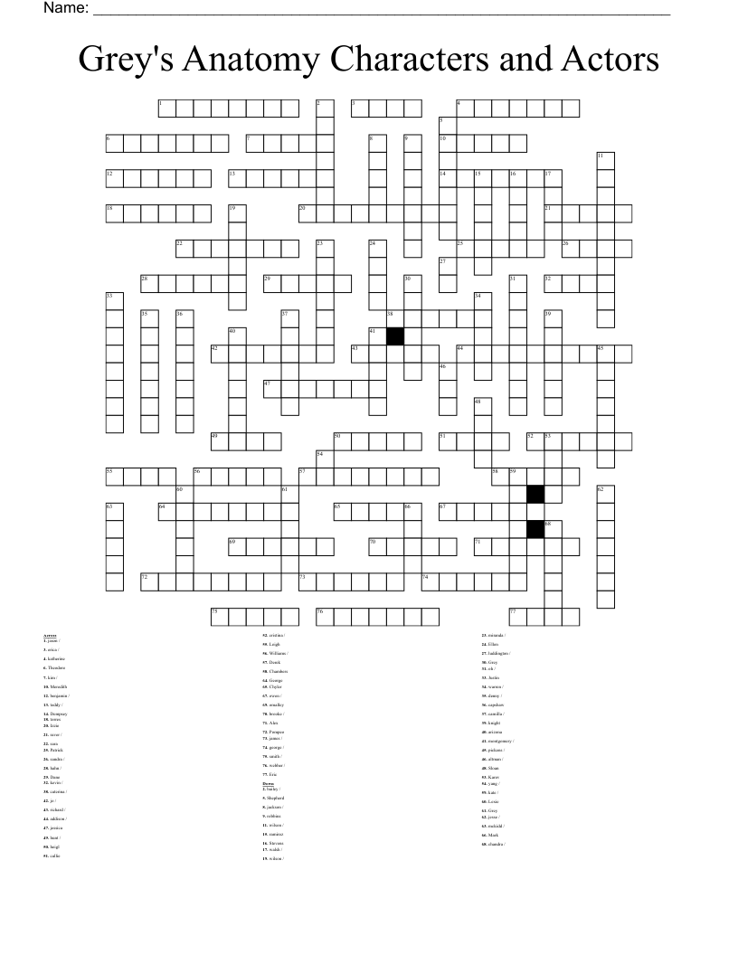 TV Shows Programs Crosswords Word Searches Bingo Cards WordMint