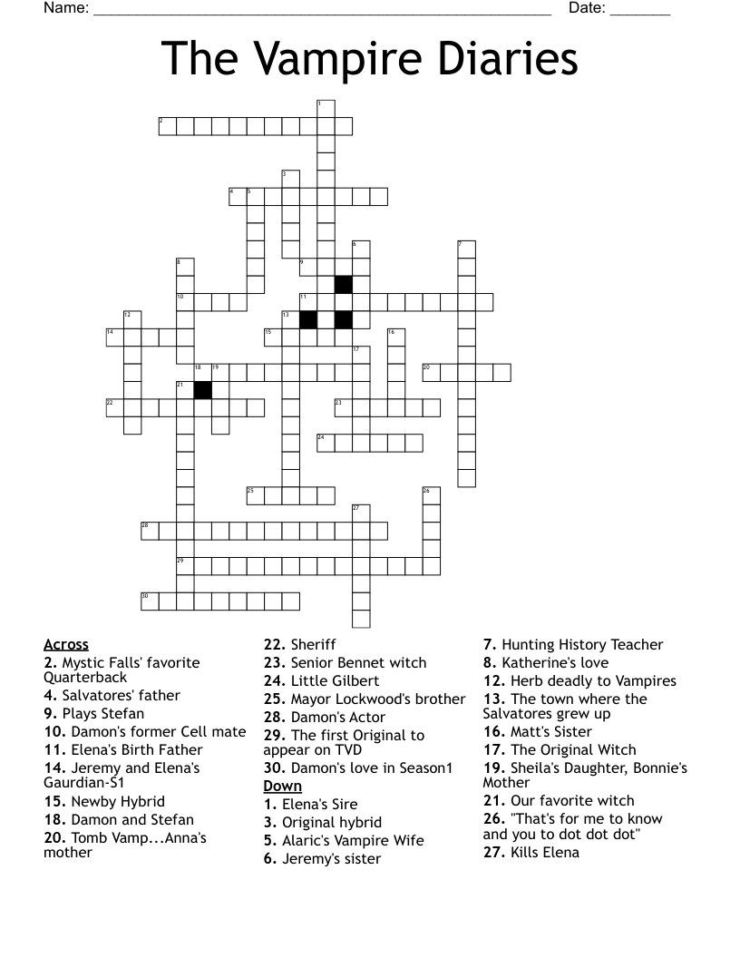 TV Shows Programs Crosswords Word Searches Bingo Cards WordMint