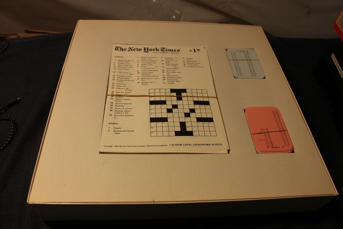 New York Times Crossword Puzzles For Sale