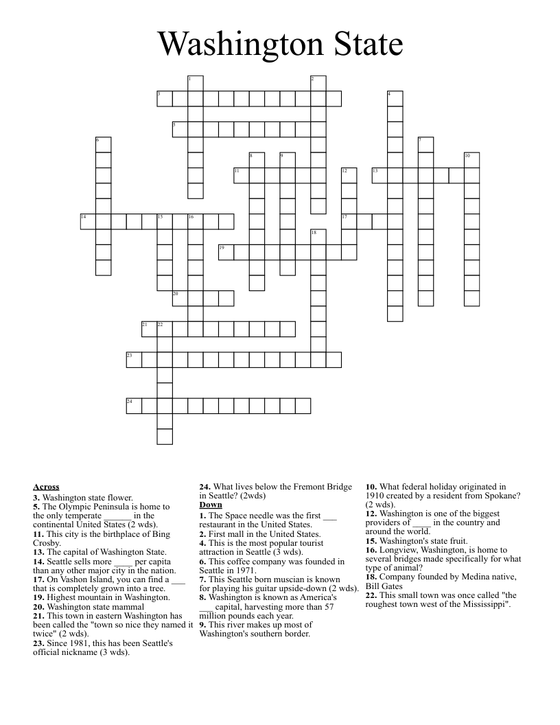 Washington Post Games And Puzzles Crossword